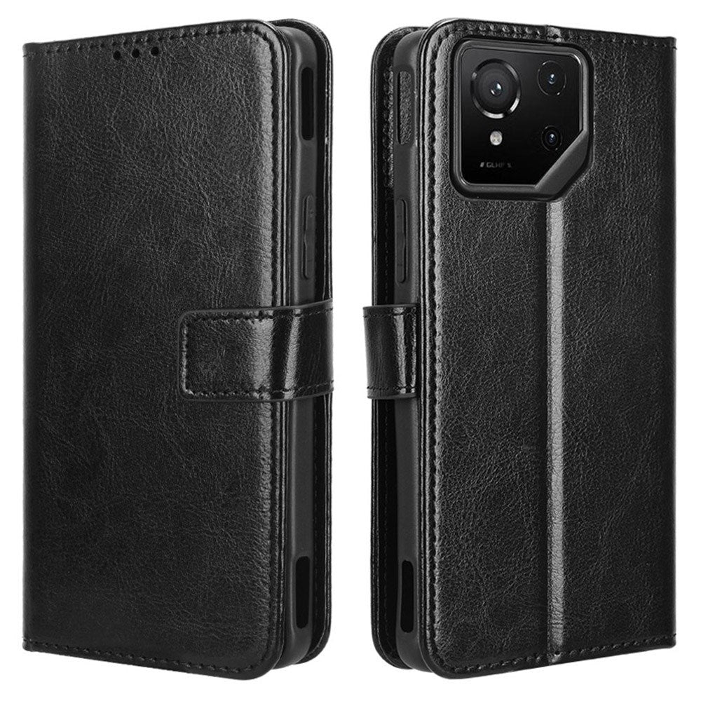 EIDERWOOD Asus ROG Phone 9 (5G) / 9 Pro (5G) Kunstlæder Flip Cover m. Kortholder & Ståfunktion - Sort