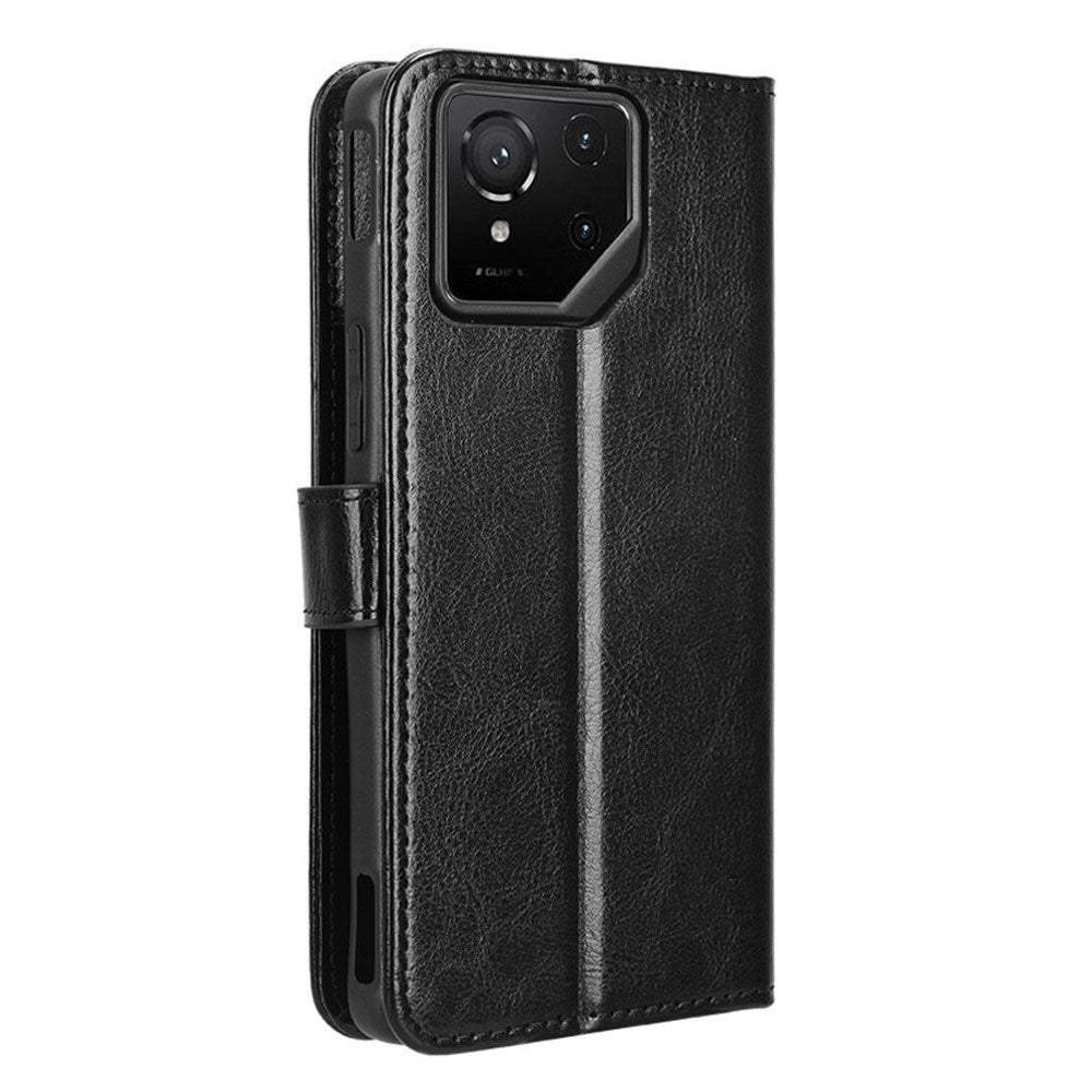 EIDERWOOD Asus ROG Phone 9 (5G) / 9 Pro (5G) Kunstlæder Flip Cover m. Kortholder & Ståfunktion - Sort