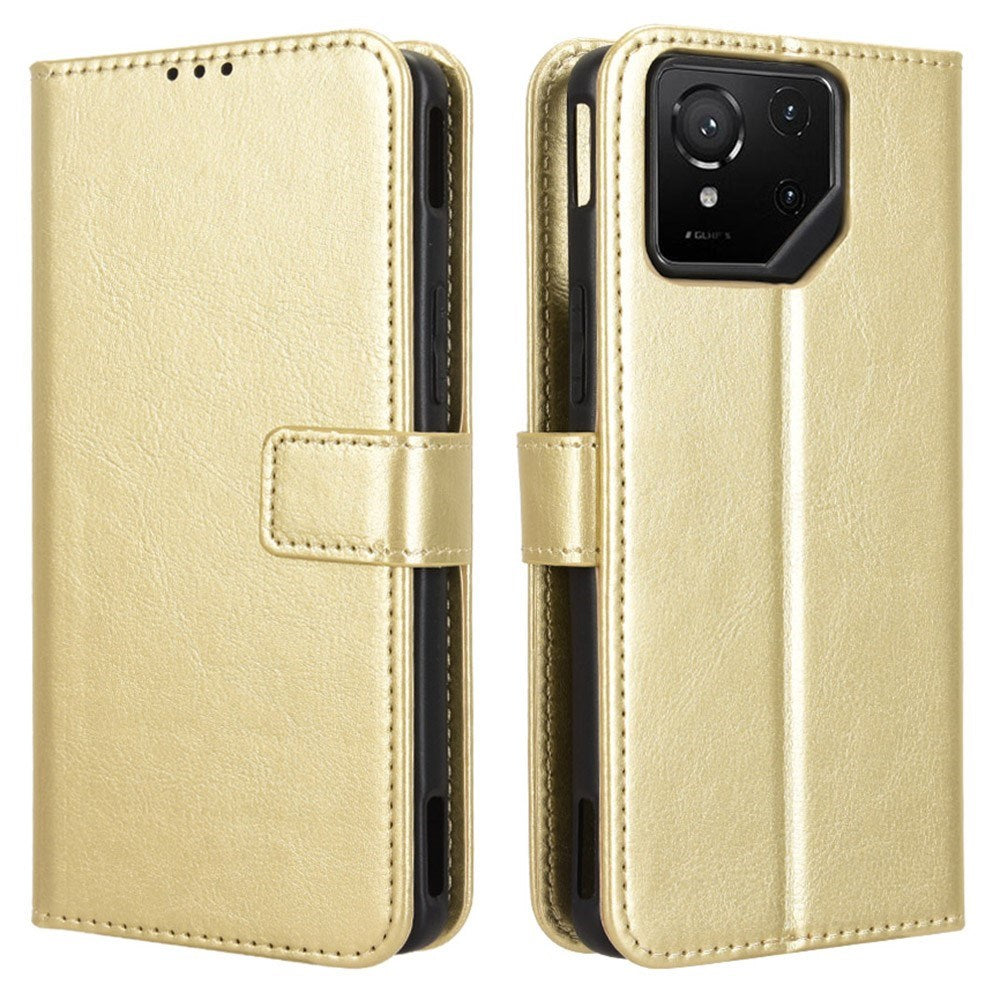 EIDERWOOD Asus ROG Phone 9 (5G) / 9 Pro (5G) Kunstlæder Flip Cover m. Kortholder & Ståfunktion - Guld