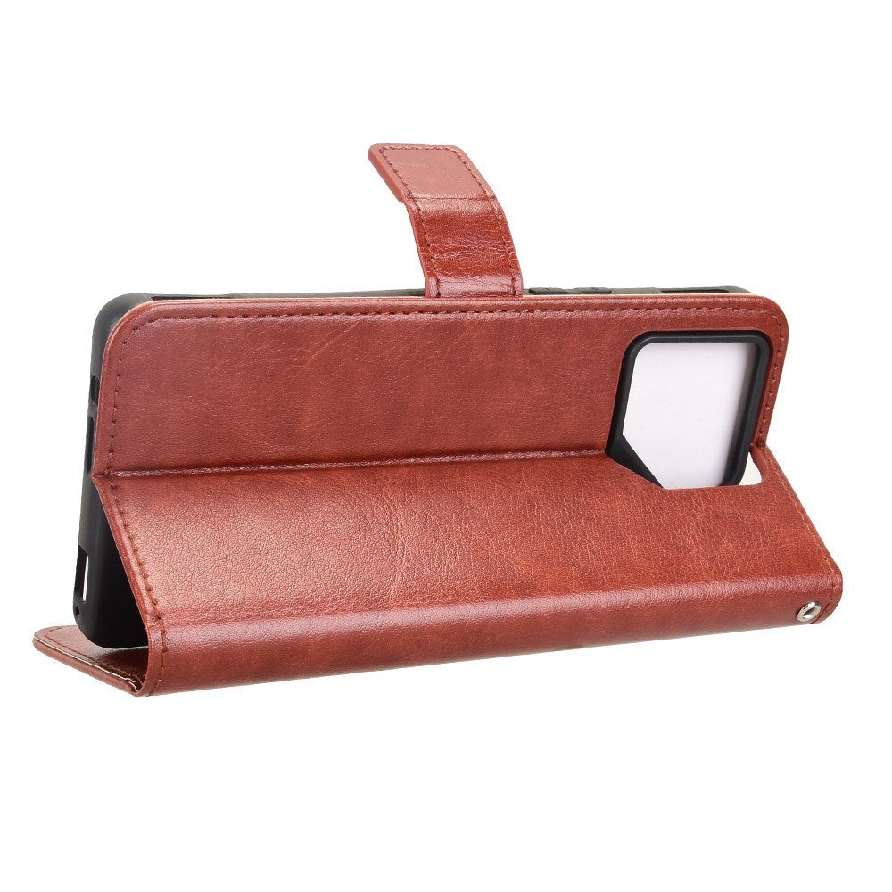 EIDERWOOD Asus ROG Phone 9 (5G) / 9 Pro (5G) Kunstlæder Flip Cover m. Kortholder & Ståfunktion - Brun