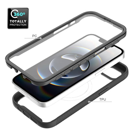EIDERWOOD iPhone 17e / 16e 2-i-1 Cover med Indbygget Skærmbeskyttelse - Lilla