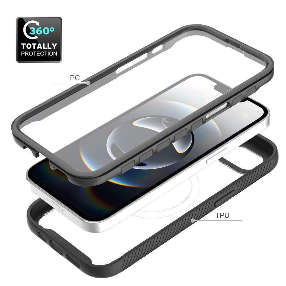 EIDERWOOD iPhone 17e / 16e 2-i-1 Cover med Indbygget Skærmbeskyttelse - Mørkeblå