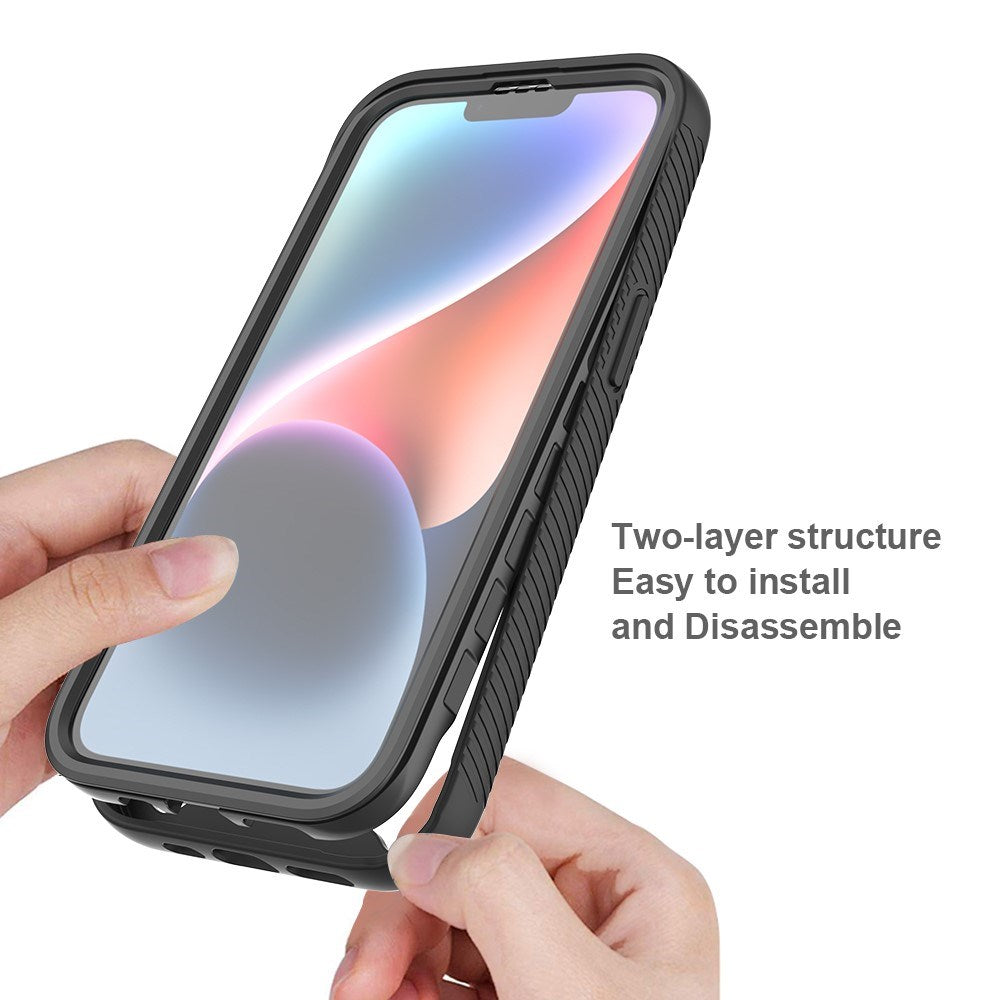 EIDERWOOD iPhone 17e / 16e 2-i-1 Cover med Indbygget Skærmbeskyttelse - Mørkeblå