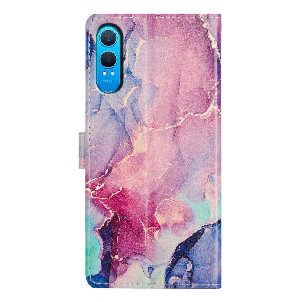 EIDERWOOD OnePlus Nord CE4 Lite (5G) Kunstlæder Cover m. Pung og Strop - Marmor