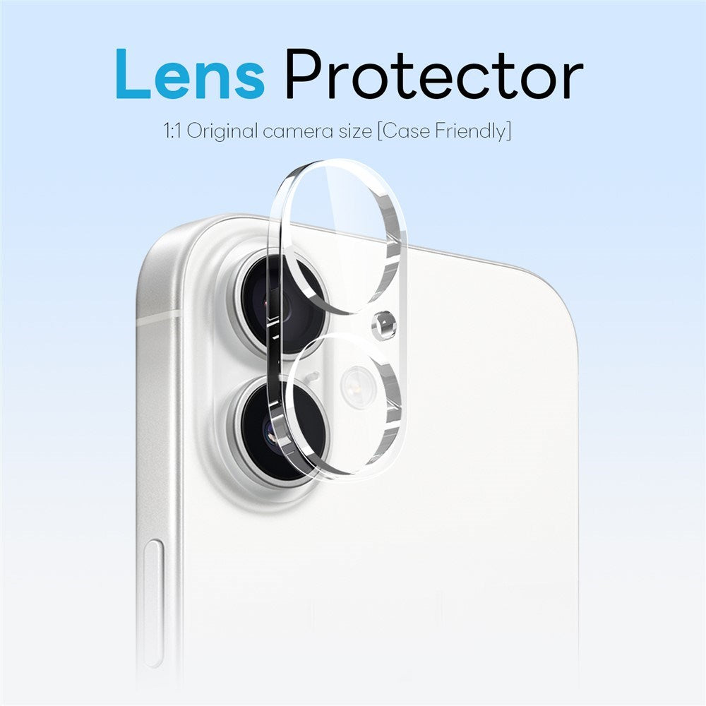 NORTHJO iPhone 16 Plus 360° Beskyttelsessæt m. Kameralinsebeskyttelse & Skærmbeskyttelse & Hybrid Cover - MagSafe Kompatibel - Gennemsigtig