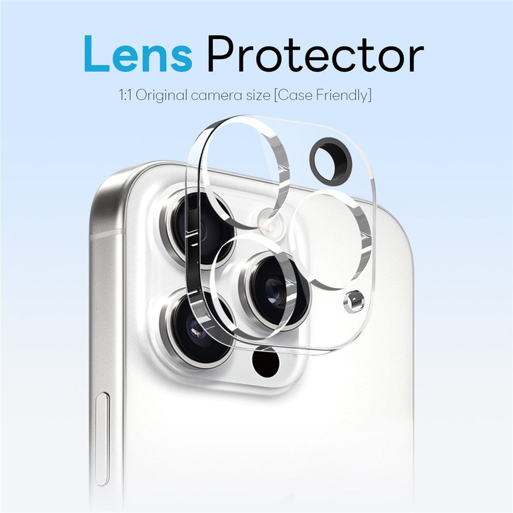 NORTHJO iPhone 16 Pro Max 360° Beskyttelsessæt m. Kameralinsebeskyttelse & Skærmbeskyttelse & Hybrid Cover - MagSafe Kompatibel - Gennemsigtig