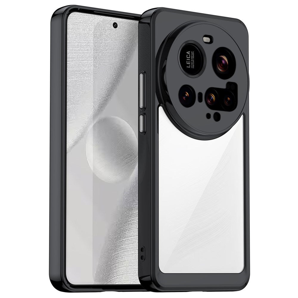 EIDERWOOD Xiaomi 15 Ultra Hybrid Plastik Cover - Gennemsigtig / Sort