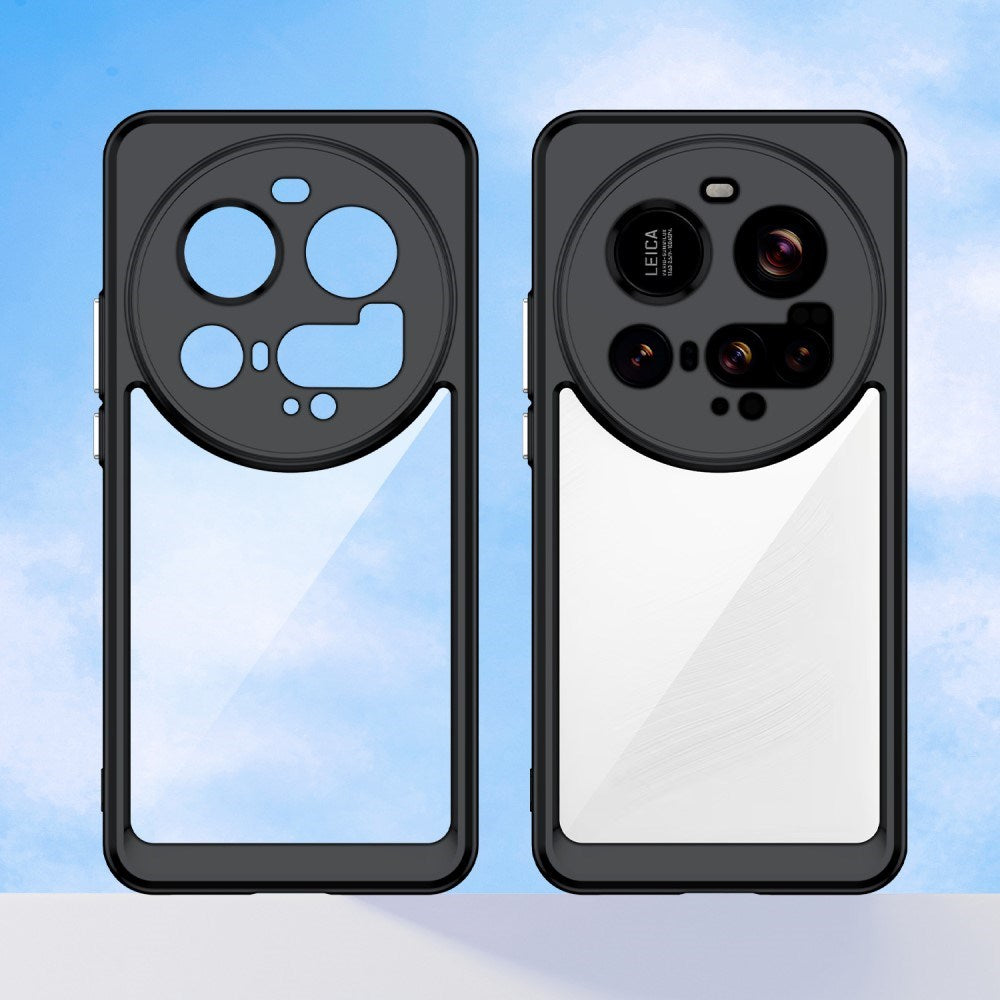 EIDERWOOD Xiaomi 15 Ultra Hybrid Plastik Cover - Gennemsigtig / Sort