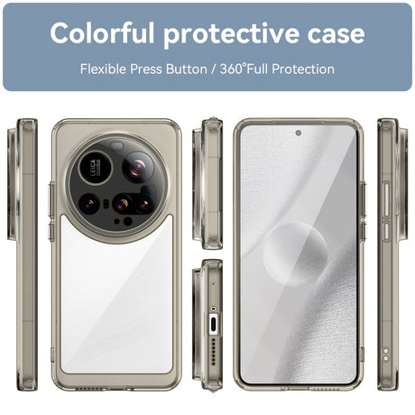 EIDERWOOD Xiaomi 15 Ultra Hybrid Plastik Cover - Gennemsigtig / Grå