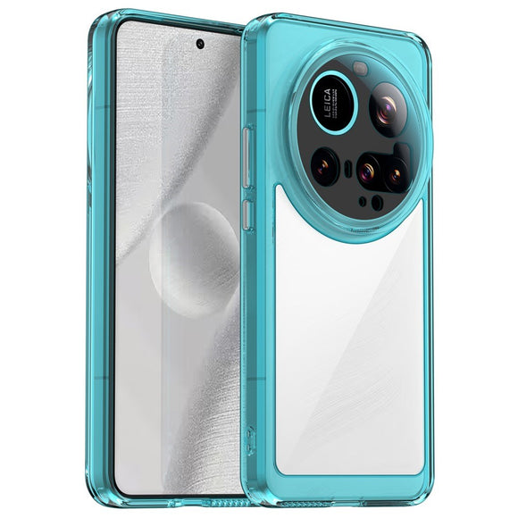 EIDERWOOD Xiaomi 15 Ultra Hybrid Plastik Cover - Gennemsigtig / Turkis