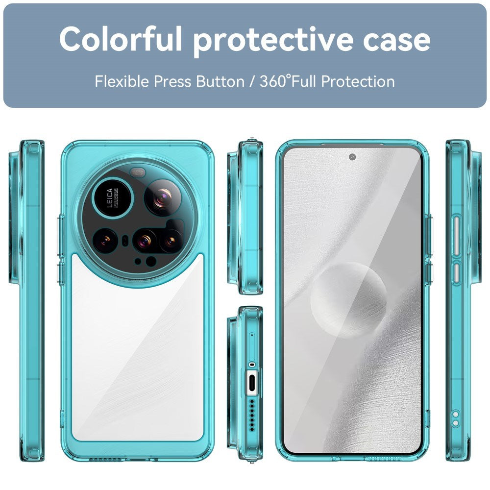 EIDERWOOD Xiaomi 15 Ultra Hybrid Plastik Cover - Gennemsigtig / Turkis