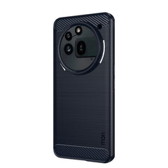 Nothing Phone (3a) Pro Mofi Brushed Carbon Fiber Fleksibelt Plastik Cover - Blå