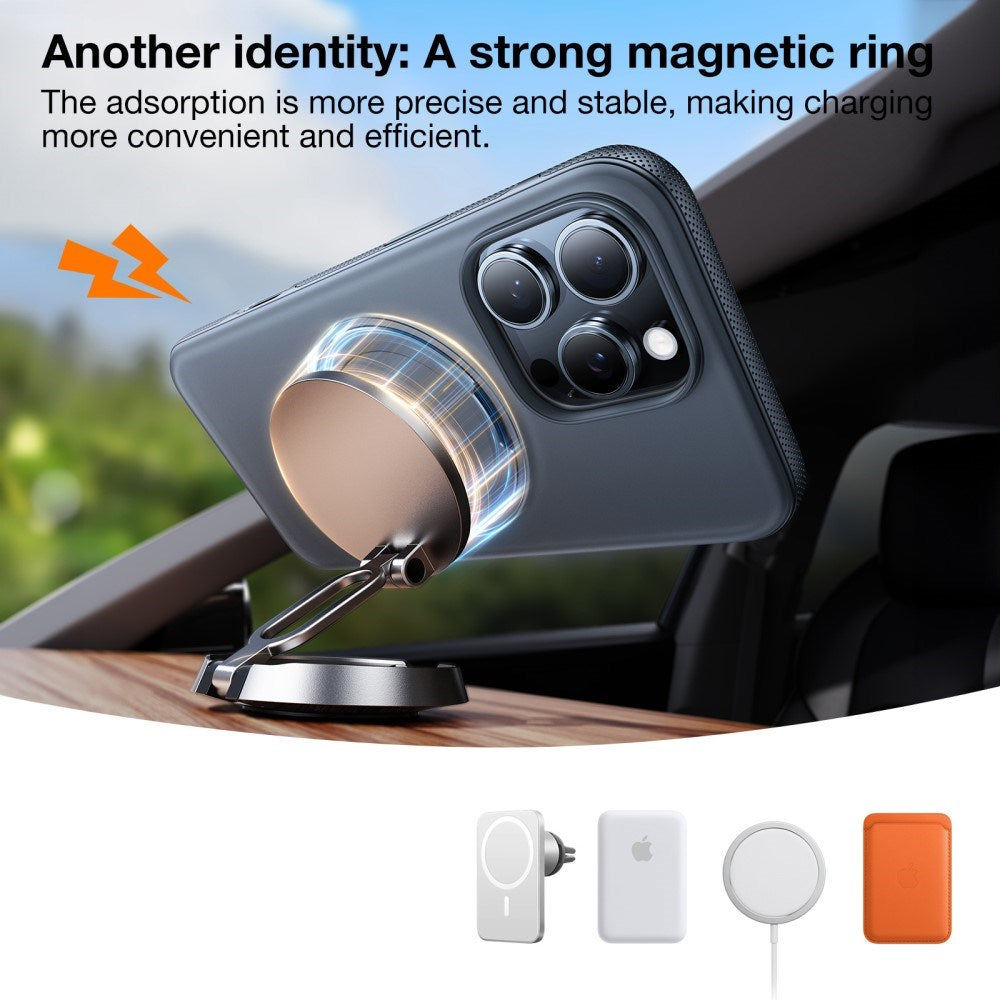 TORRAS iPhone 17e / 16e Hybrid Plastik Cover m. Kickstand - MagSafe Kompatibel - Hvid