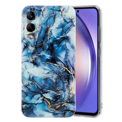 EIDERWOOD Samsung Galaxy S25 Edge Fleksibelt Plastik Cover m. Marmormønster - Blå