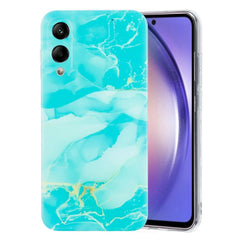 EIDERWOOD Samsung Galaxy S25 Edge Fleksibelt Plastik Cover m. Marmormønster - Turkis