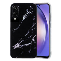 EIDERWOOD Samsung Galaxy S25 Edge Fleksibelt Plastik Cover m. Marmormønster - Sort