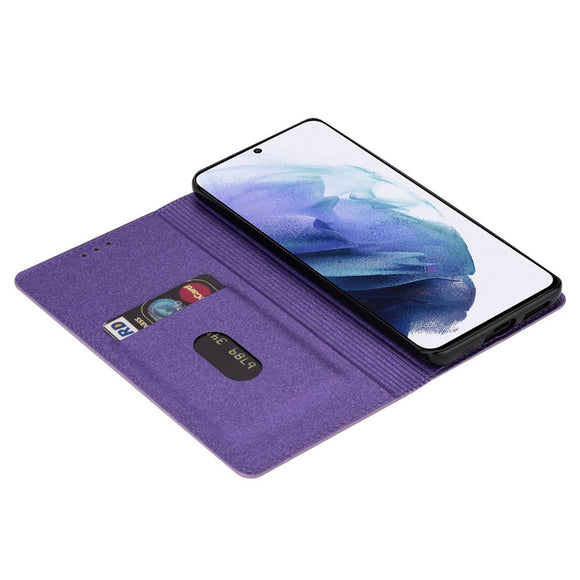 EIDERWOOD Samsung Galaxy S25 Edge Kunstlæder Cover m. Pung - Glimmer - Lilla