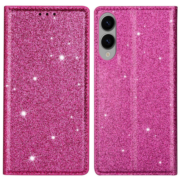 EIDERWOOD Samsung Galaxy S25 Edge Kunstlæder Cover m. Pung - Glimmer - Lyserød