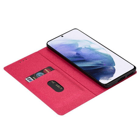 EIDERWOOD Samsung Galaxy S25 Edge Kunstlæder Cover m. Pung - Glimmer - Lyserød