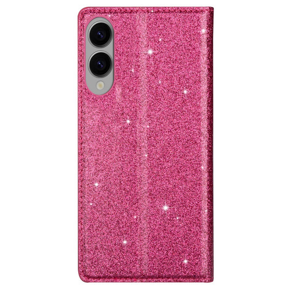 EIDERWOOD Samsung Galaxy S25 Edge Kunstlæder Cover m. Pung - Glimmer - Lyserød