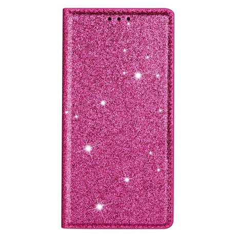 EIDERWOOD Samsung Galaxy S25 Edge Kunstlæder Cover m. Pung - Glimmer - Lyserød