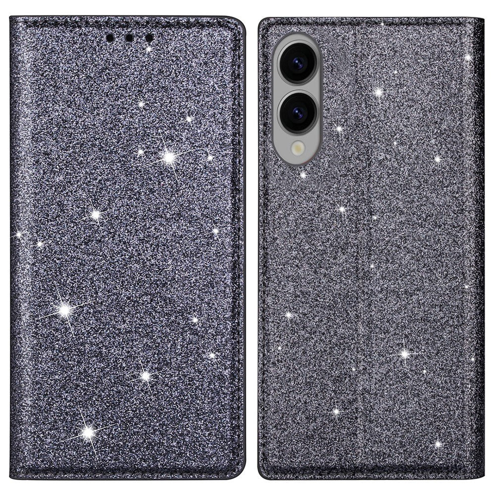 EIDERWOOD Samsung Galaxy S25 Edge Kunstlæder Cover m. Pung - Glimmer - Grå