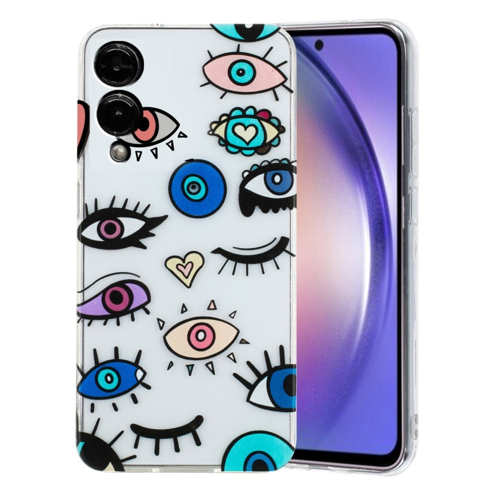 EIDERWOOD Samsung Galaxy S25 Edge Fleksibel Plast Cover m. Motiv - Gennemsigtig / Øjne