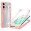 EIDERWOOD Samsung Galaxy S25 Edge Cover med Fuldt Beskyttelse og Beskyttelsesfilm - Gennemsigtig / Lyserød Kant