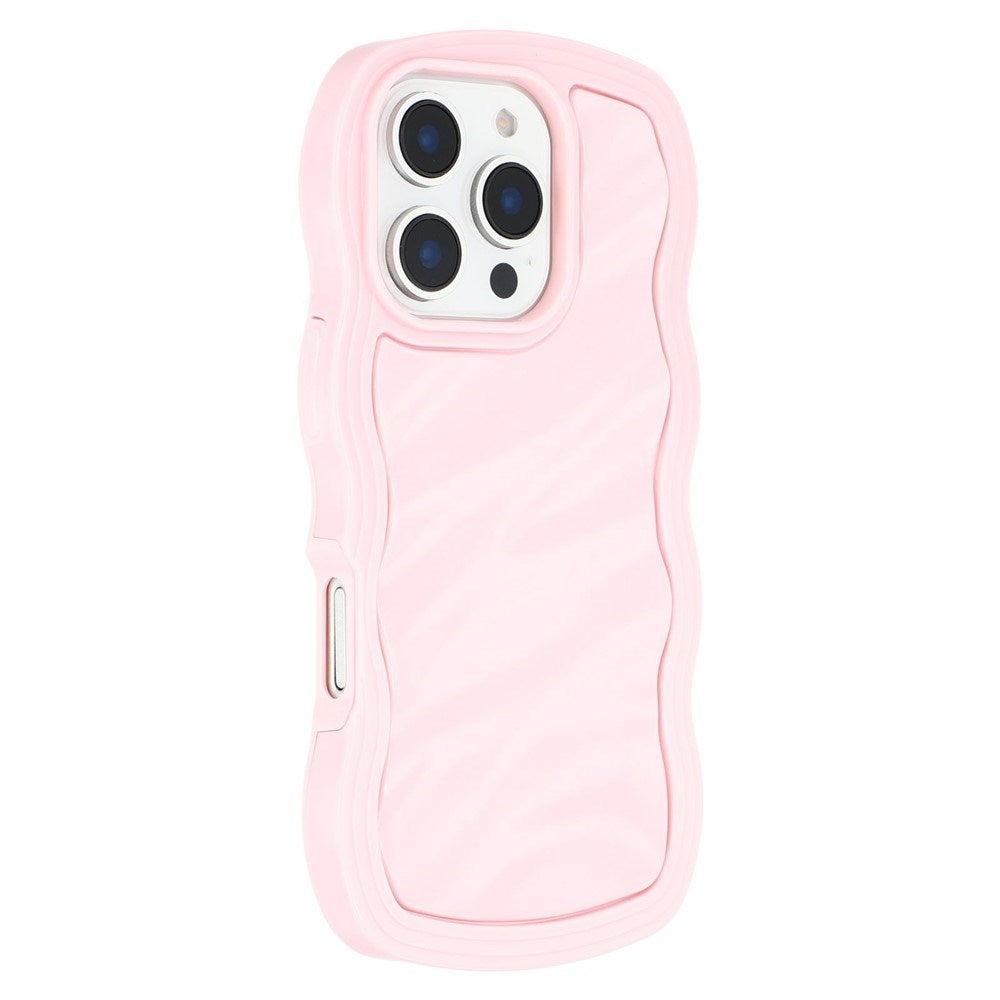 iPhone 16 Pro Max EIDERWOOD Hybrid Plast Wavy Cover - Lyserød