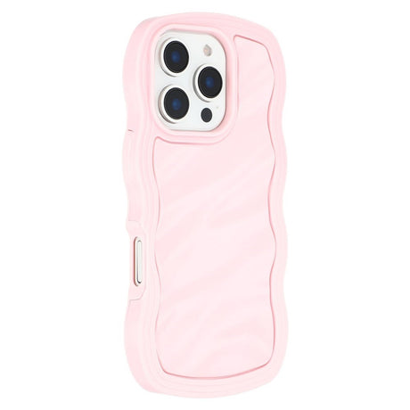 iPhone 16 Pro Max EIDERWOOD Hybrid Plast Wavy Cover - Lyserød