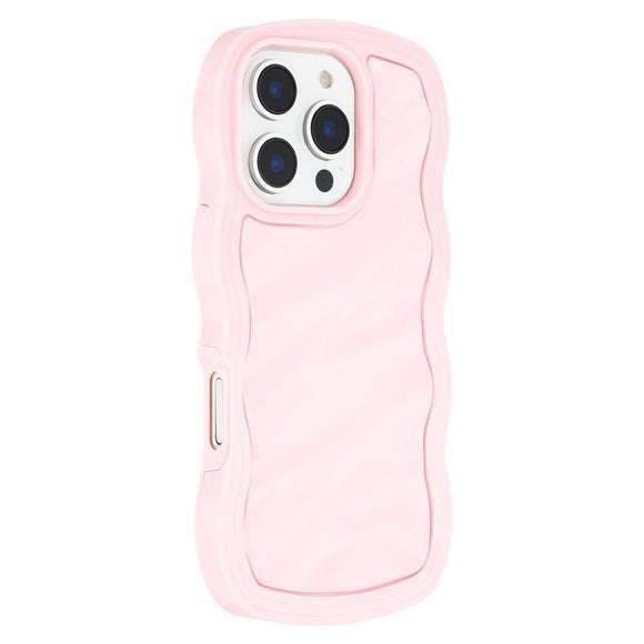iPhone 16 Pro Max EIDERWOOD Hybrid Plast Wavy Cover - Lyserød