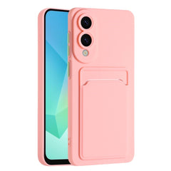 EIDERWOOD Samsung Galaxy S25 Edge Fleksibelt Plastik Cover m. Kortholder - Lyserød