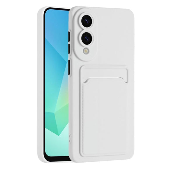 EIDERWOOD Samsung Galaxy S25 Edge Fleksibelt Plastik Cover m. Kortholder - Hvid