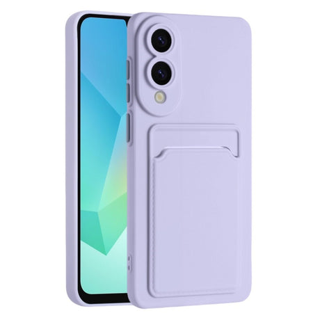 EIDERWOOD Samsung Galaxy S25 Edge Fleksibelt Plastik Cover m. Kortholder - Lilla
