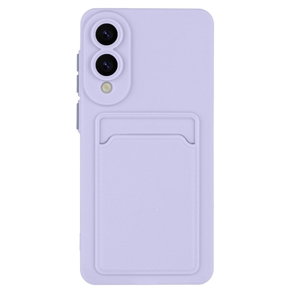 EIDERWOOD Samsung Galaxy S25 Edge Fleksibelt Plastik Cover m. Kortholder - Lilla