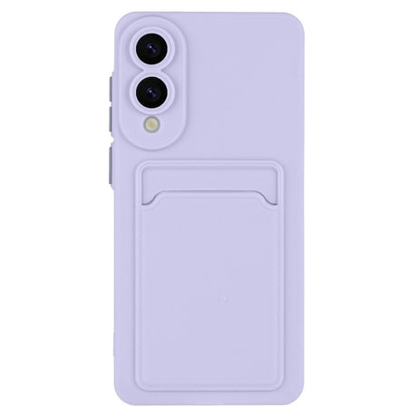 EIDERWOOD Samsung Galaxy S25 Edge Fleksibelt Plastik Cover m. Kortholder - Lilla