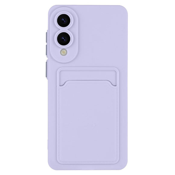 EIDERWOOD Samsung Galaxy S25 Edge Fleksibelt Plastik Cover m. Kortholder - Lilla