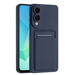 EIDERWOOD Samsung Galaxy S25 Edge Fleksibelt Plastik Cover m. Kortholder - Mørkeblå