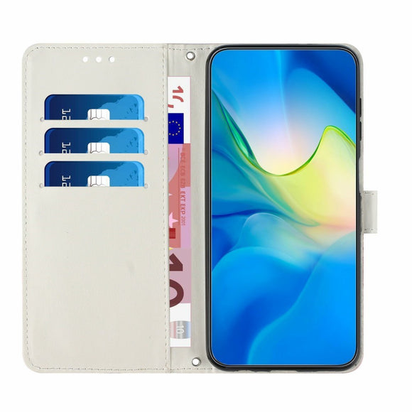EIDERWOOD Samsung Galaxy S25 Edge Marmormønstret Kunstlæder Flip Cover m. Strop - Lilla