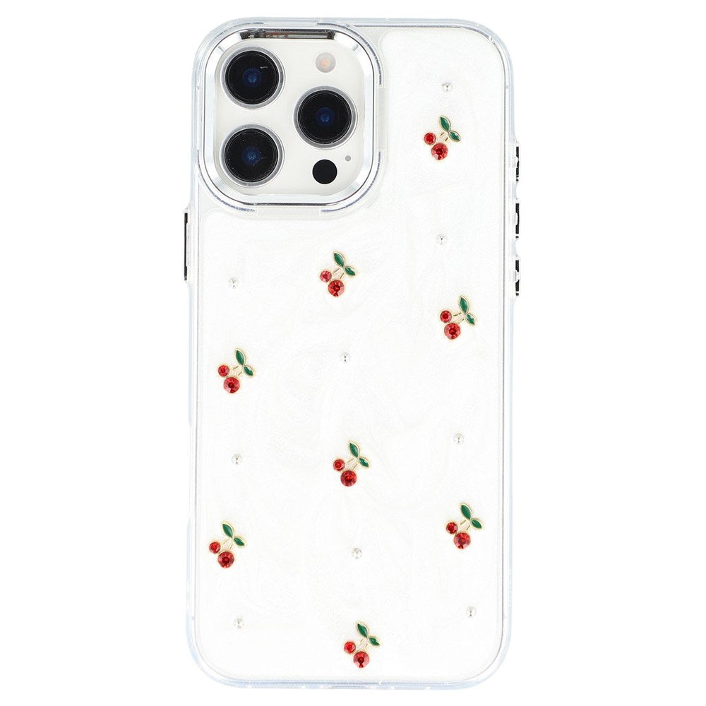 iPhone 16 Pro Max EIDERWOOD Hybrid Cover m. 3D Kirsebær - Sølv
