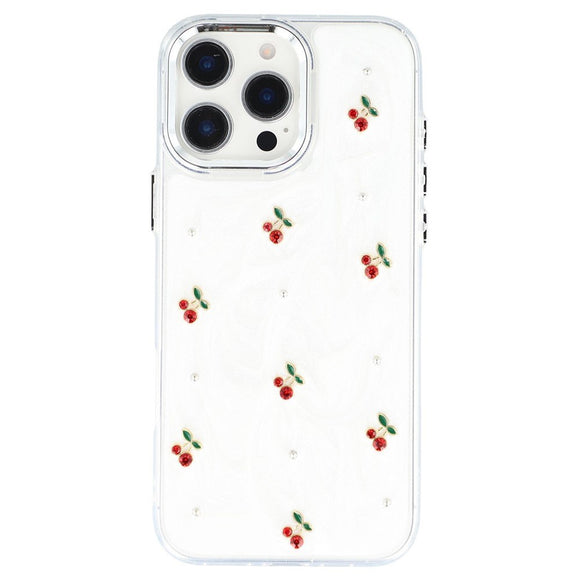 iPhone 16 Pro Max EIDERWOOD Hybrid Cover m. 3D Kirsebær - Sølv