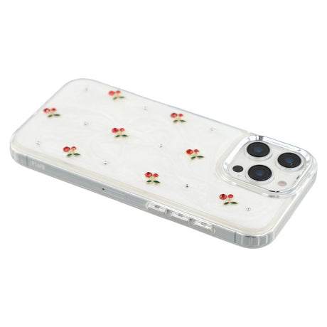 iPhone 16 Pro Max EIDERWOOD Hybrid Cover m. 3D Kirsebær - Sølv