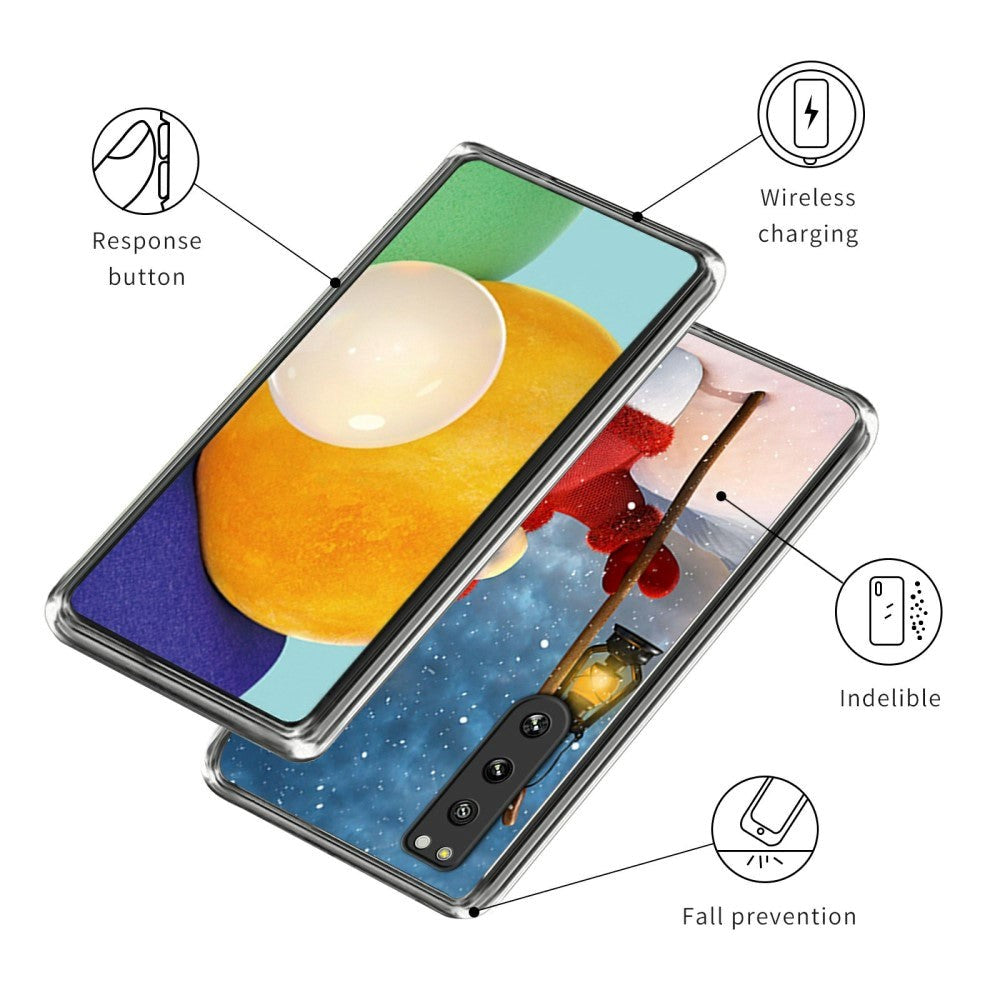 Sony Xperia 5 IV Fleksibelt Plast Jule Cover - Snemand