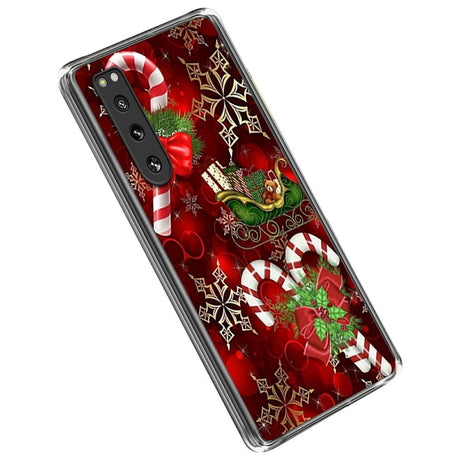 Sony Xperia 5 IV Fleksibelt Plast Jule Cover - Julestokke
