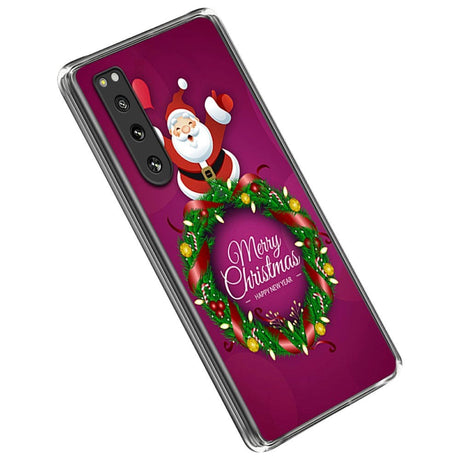 Sony Xperia 5 IV Fleksibelt Plast Jule Cover - Julemand