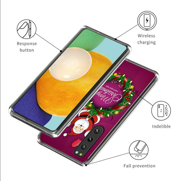Sony Xperia 5 IV Fleksibelt Plast Jule Cover - Julemand