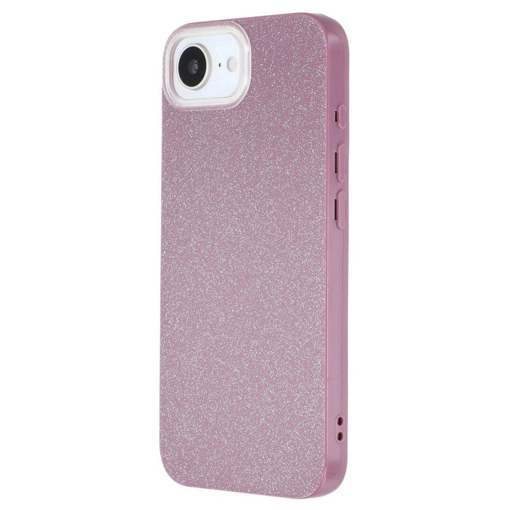 EIDERWOOD iPhone 17e / 16e Fleksibelt Plastik Cover m. Glimmer - Lyserød