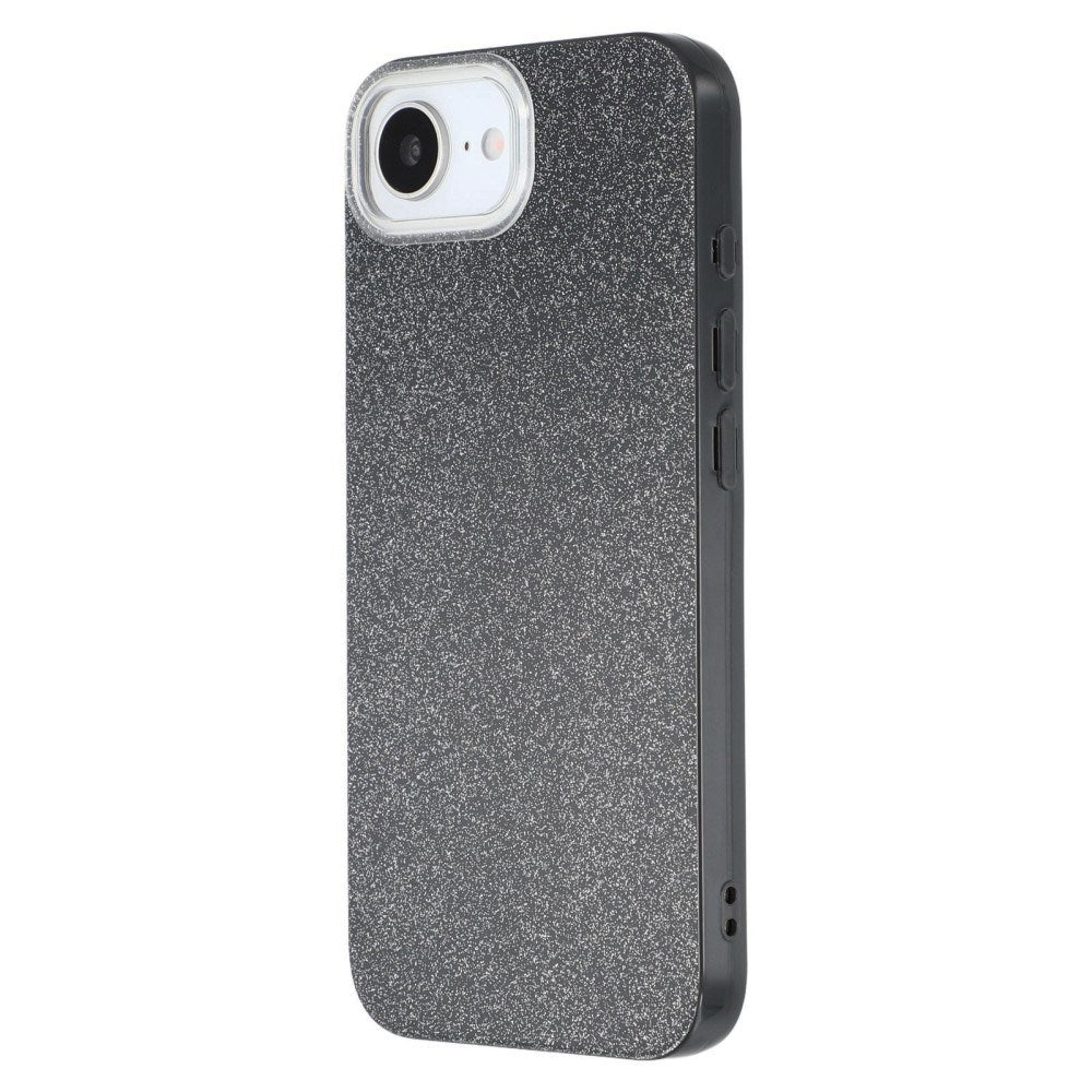EIDERWOOD iPhone 17e / 16e Fleksibelt Plastik Cover m. Glimmer - Sort