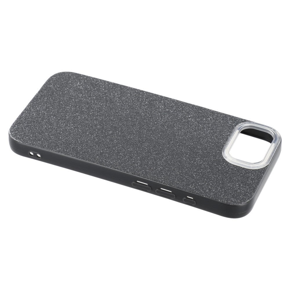 EIDERWOOD iPhone 17e / 16e Fleksibelt Plastik Cover m. Glimmer - Sort