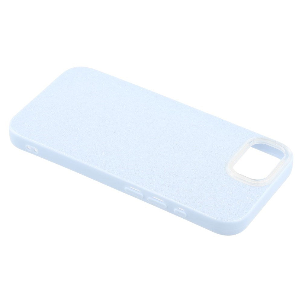 EIDERWOOD iPhone 17e / 16e Fleksibelt Plastik Cover m. Glimmer - Lyseblå